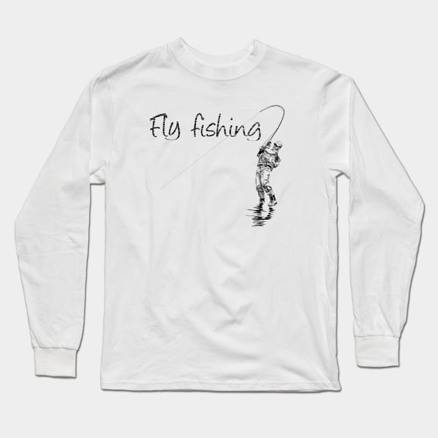 Fly fishing Long Sleeve T-Shirt by sibosssr